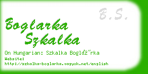 boglarka szkalka business card